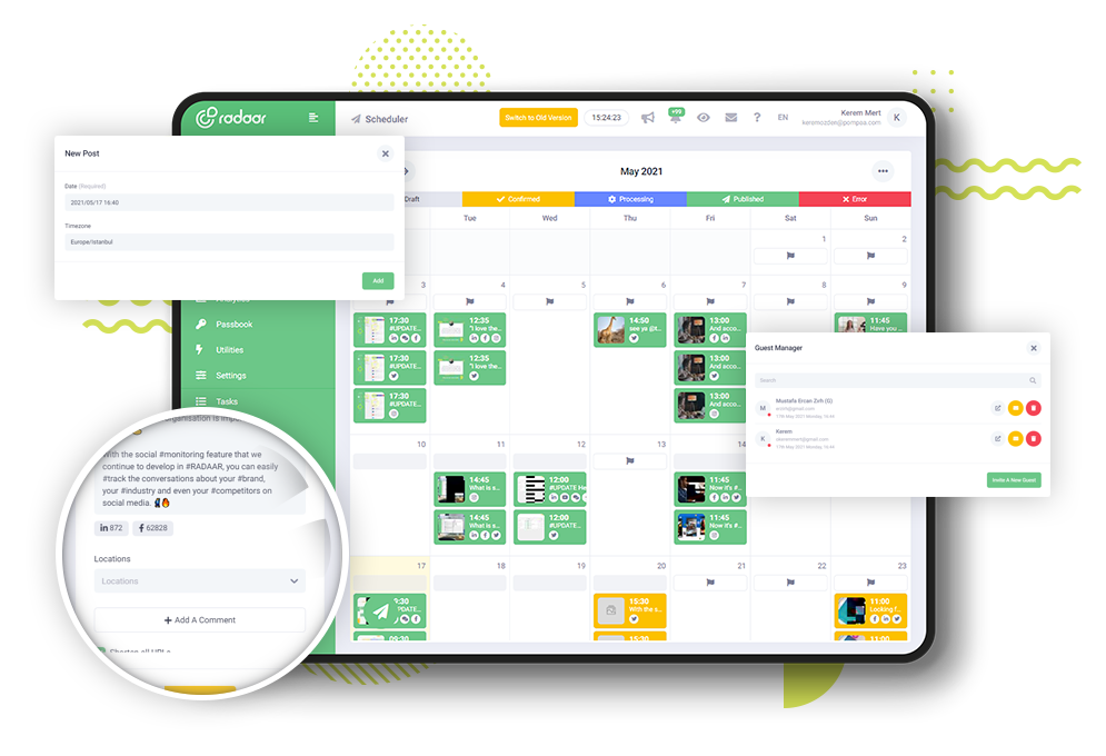How to use social media scheduler?