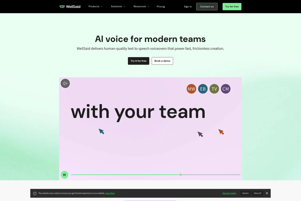 ¿Por qué usar WellSaid Labs para voces en off?