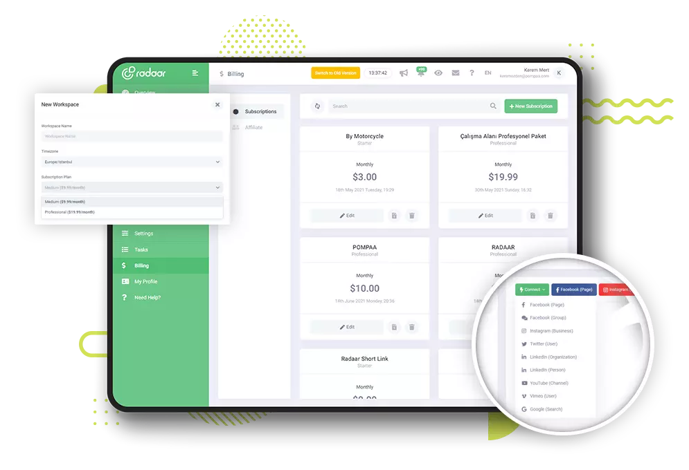 Mantieni spazi di lavoro separati per ogni marchio... Mantieni spazi di lavoro separati per ogni marchio...