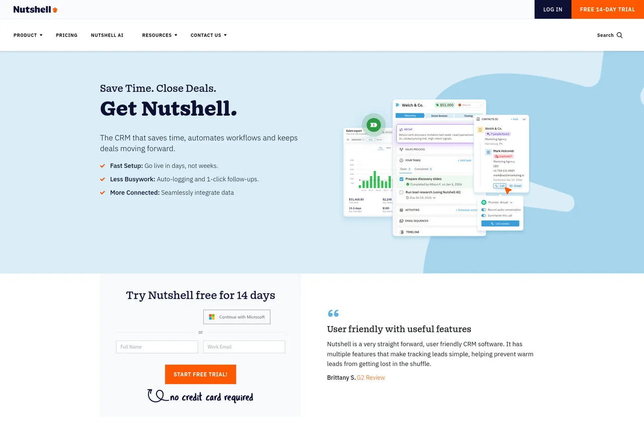 Nutshell CRM ile yönetim neden kolay?