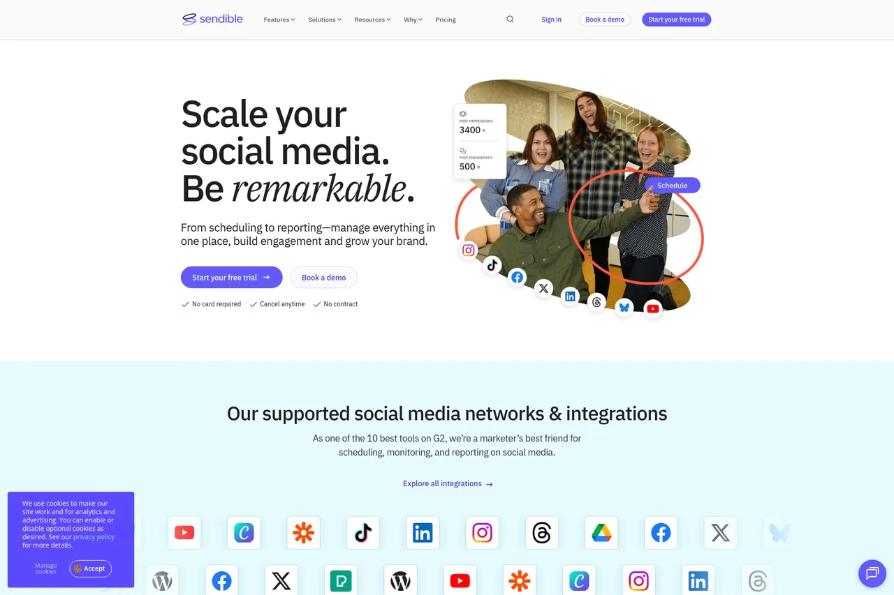 Почему трекить эффективность через Sendible?