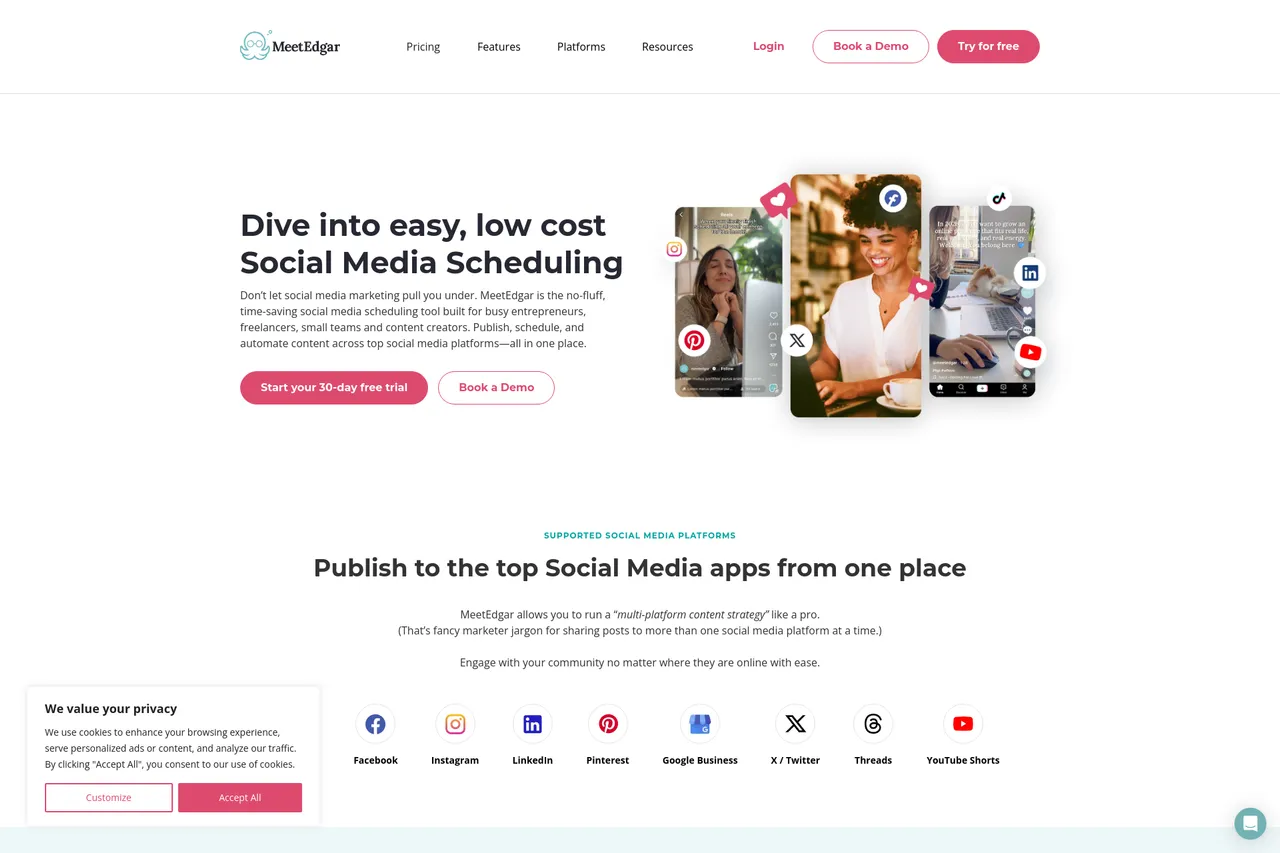 Why consider MeetEdgar for your social posts?