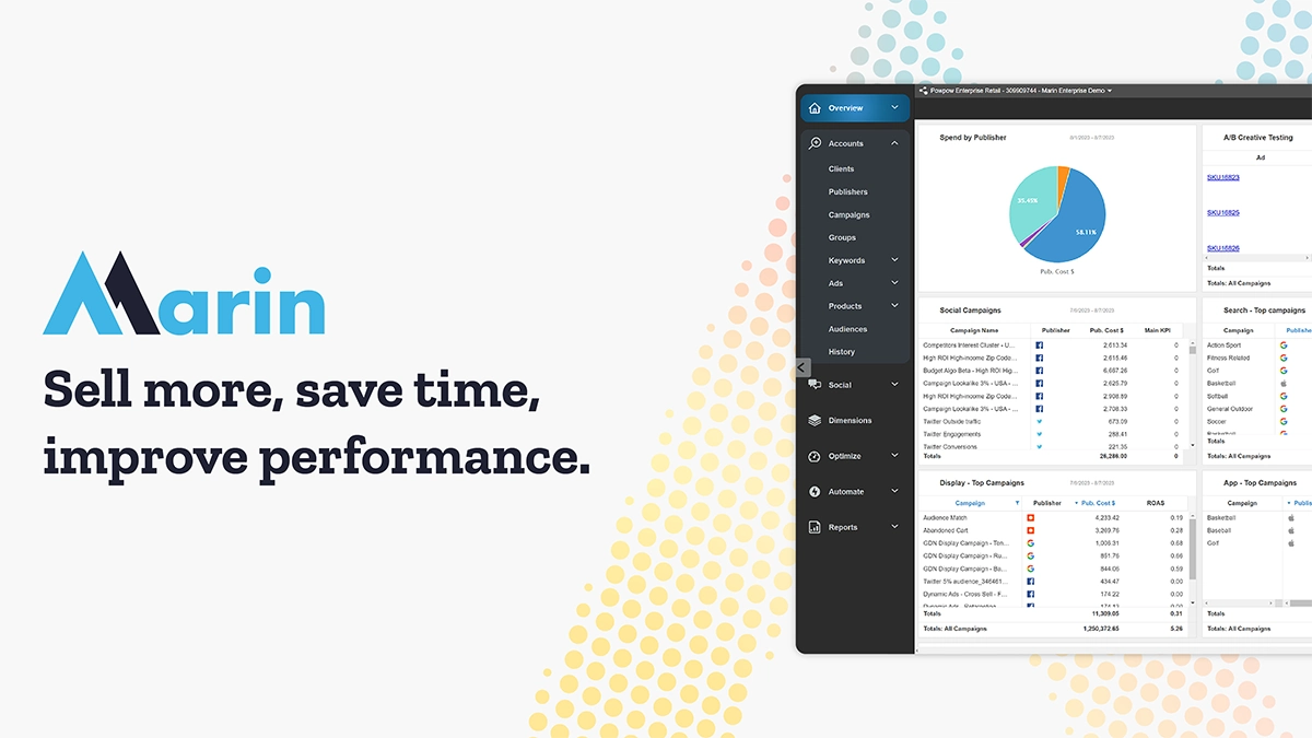 Sosyal medya reklamları için Marin Software!