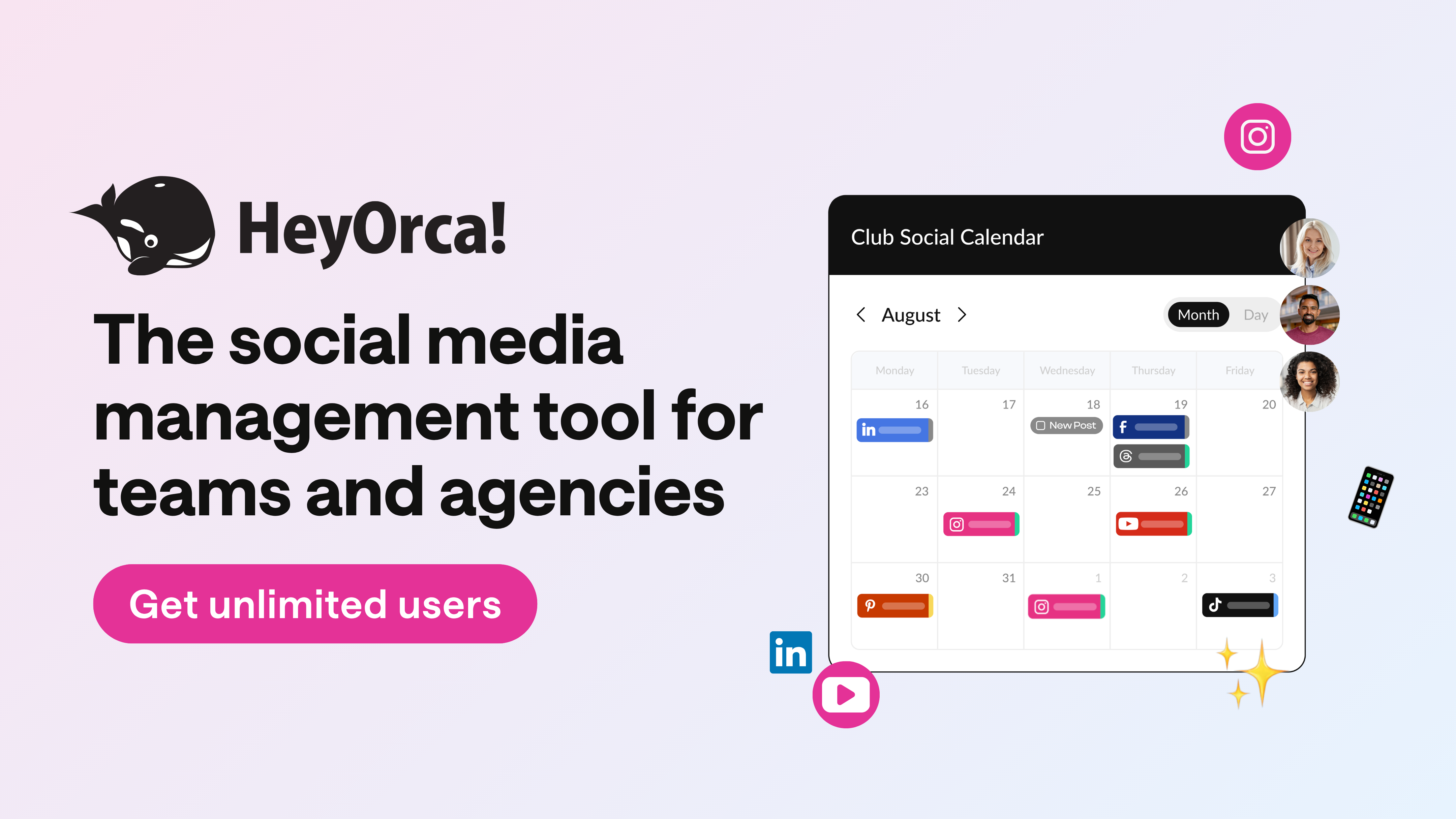 Why choose HeyOrca for social media scheduling?
