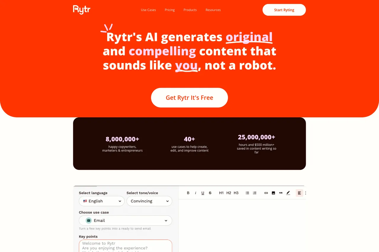 Why Rytr helps teams write social captions fast!