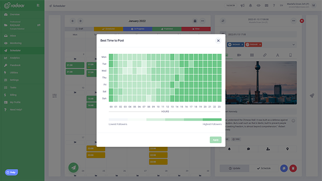 Publish your content at the right time... Publish your content at the right time...