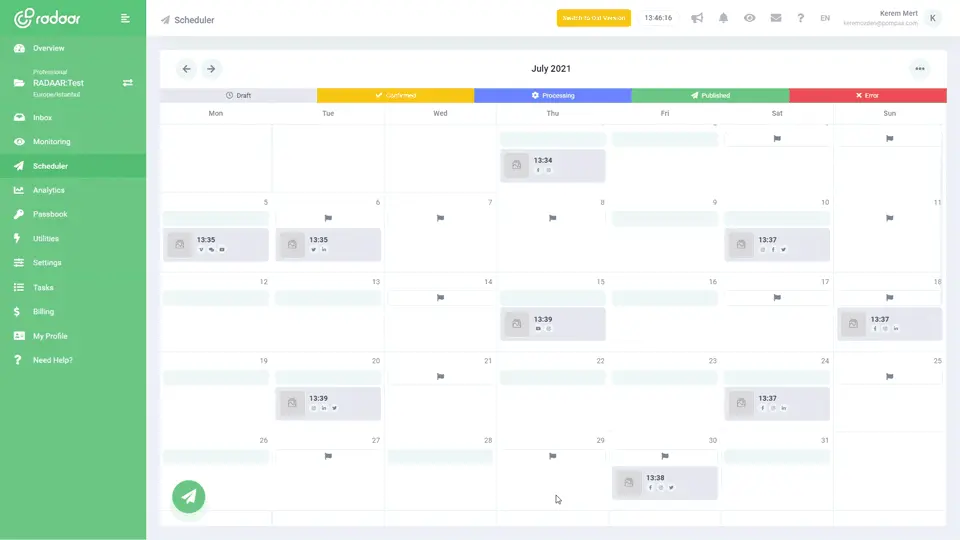 Manage all your social media accounts in one place!