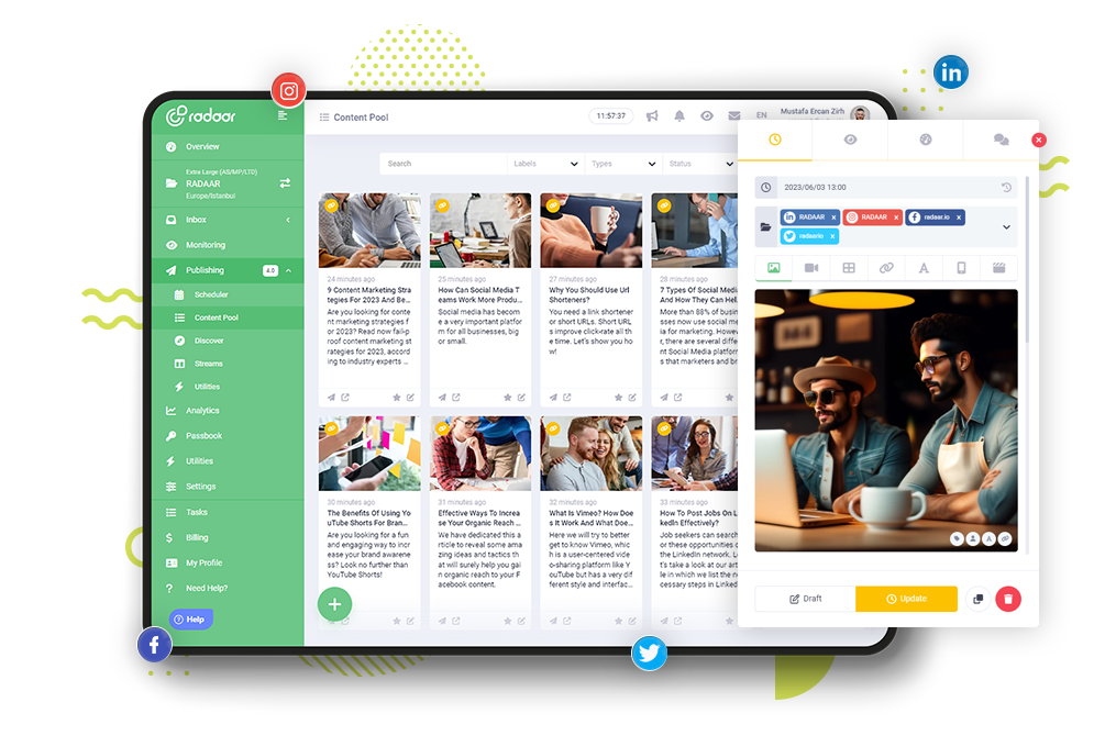 جميع محتويات الوسائط الاجتماعية الخاصة بك في مكان واحد! جميع محتويات الوسائط الاجتماعية الخاصة بك في مكان واحد!