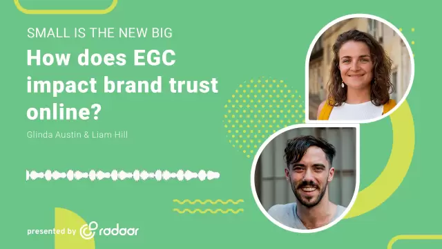 How does Employee-Generated Content (EGC) impact brand trust online?