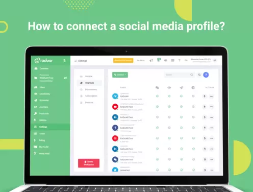 How to connect a social media profile?