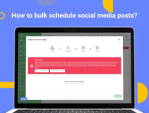 How to bulk schedule social media posts?