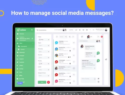 How to manage social media messages?