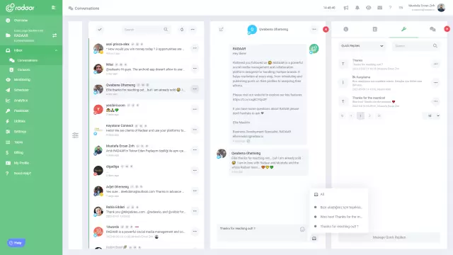 Tous les messages que vous avez reçus sont au même endroit...