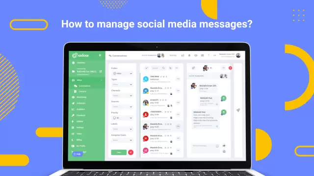 How to manage social media messages?
