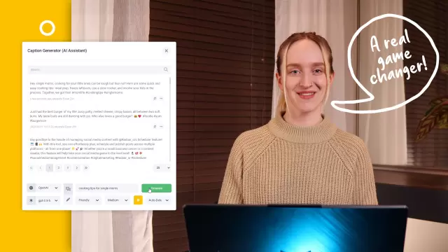Il est temps d'améliorer votre jeu sur les réseaux sociaux avec AI Assistant! Il est temps d'améliorer votre jeu sur les réseaux sociaux avec AI Assistant!