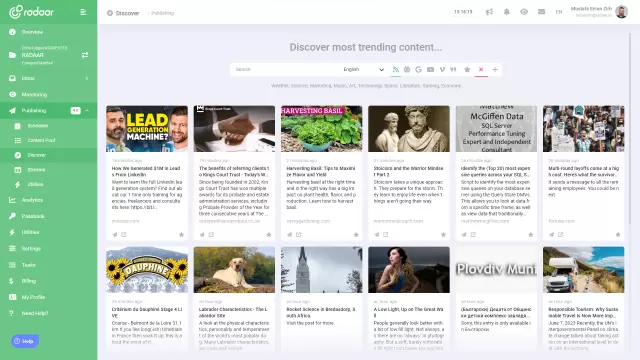 Trova contenuti pronti per la pubblicazione per i tuoi profili sui social media!