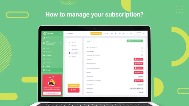 How to manage your subscription?