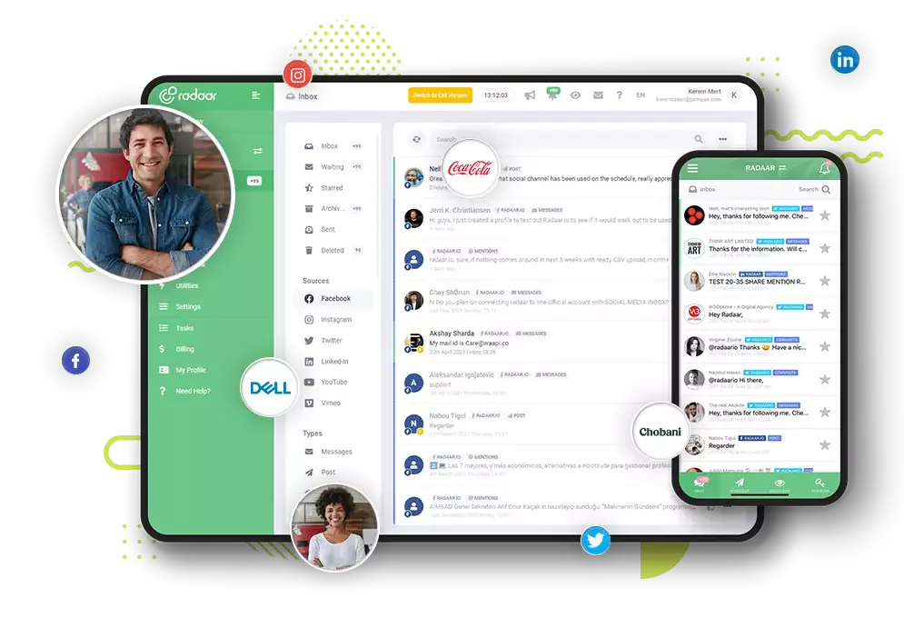 Manage all your social media accounts in one place! Manage all your social media accounts in one place!